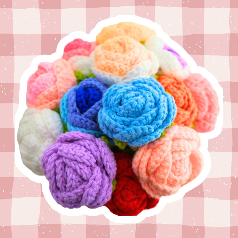 Cuddle Bloom Crochet Garden Flowers