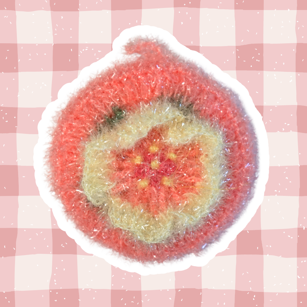 Fuzzy Fruits & Veggie Dish Scrubby